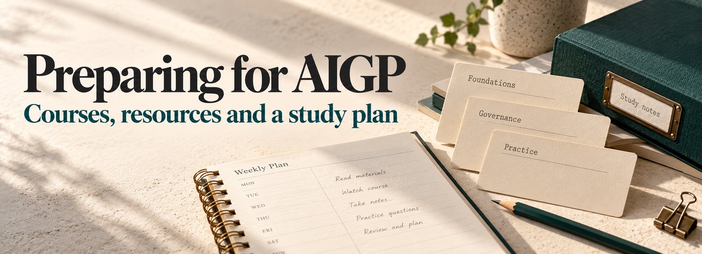 AIGP certification preparation: courses, study options and a practical plan