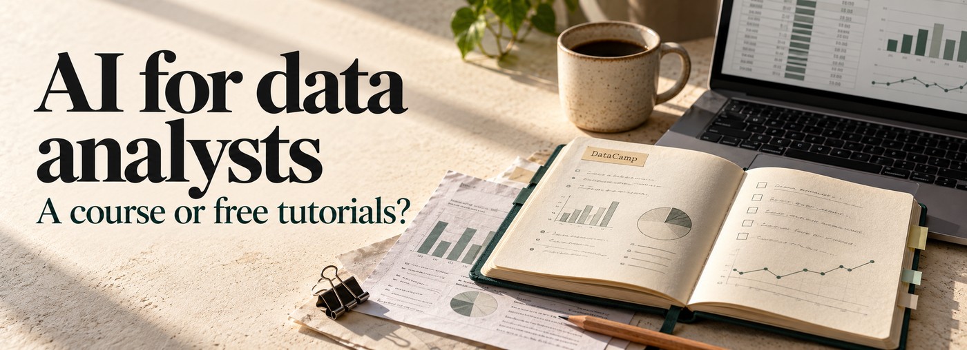 DataCamp AI for Data Analysts: when is a course better than free tutorials?