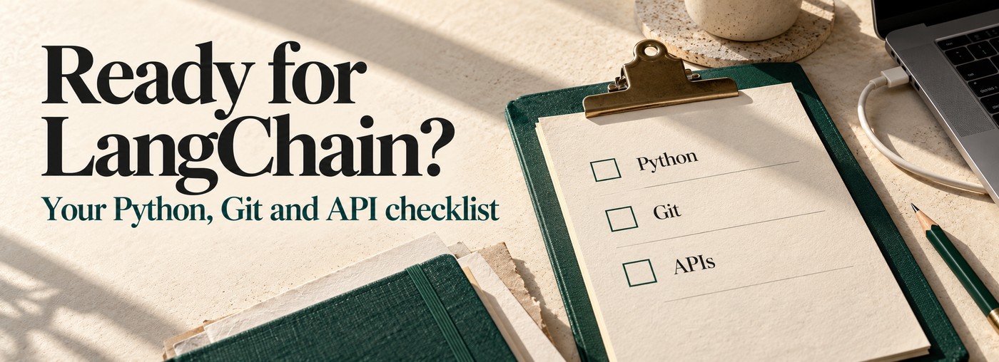 Are you ready for Eden Marco’s LangChain course? A Python, Git and API checklist