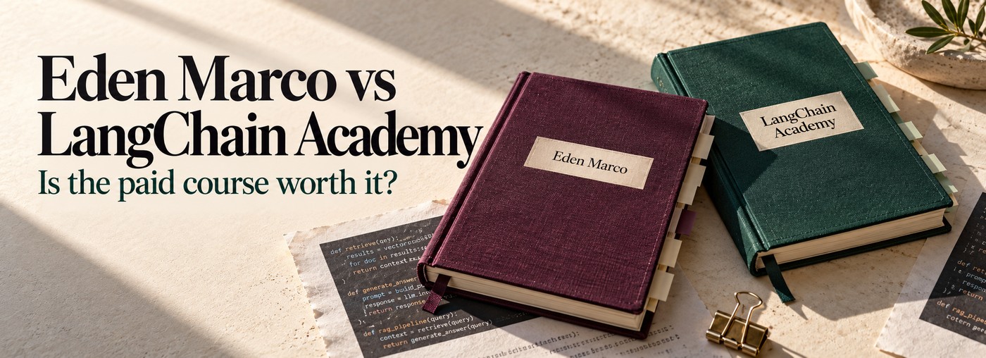 Eden Marco vs LangChain Academy: is the paid course worth it?