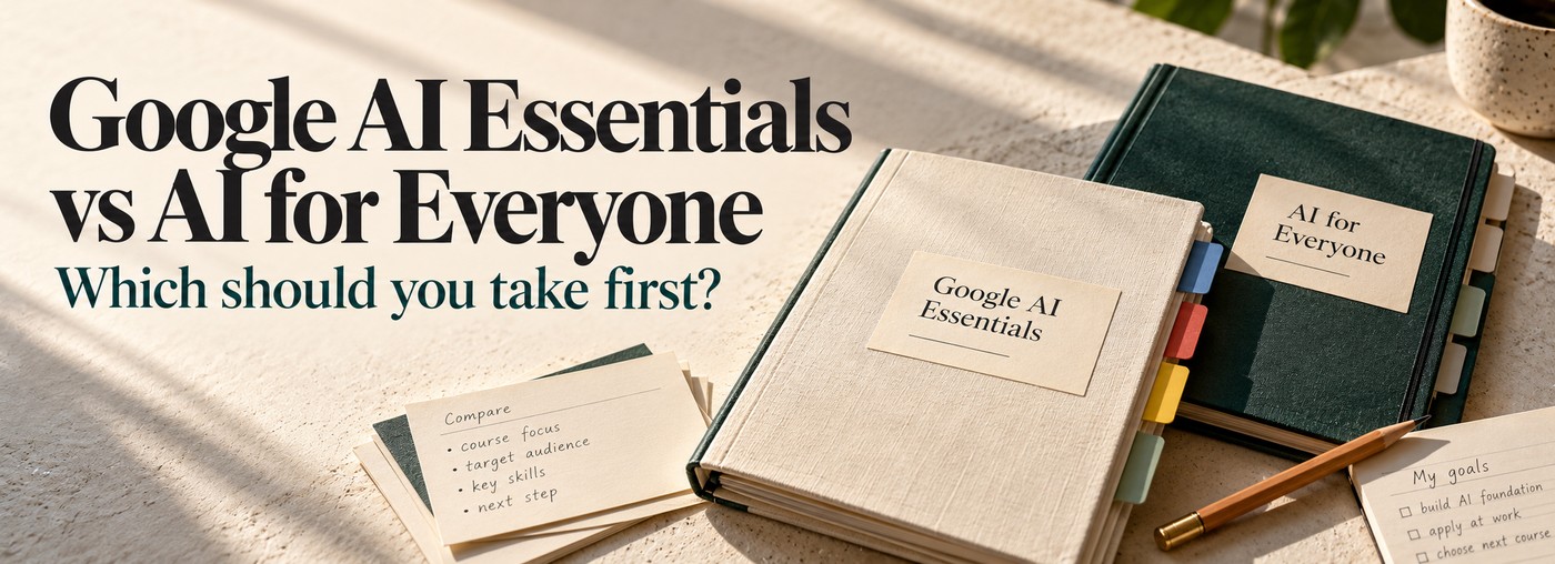 Google AI Essentials vs AI for Everyone: which should you take first?